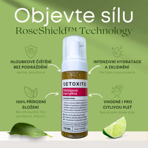 Obličejová mycí pěna (RoseShield™ Technology)