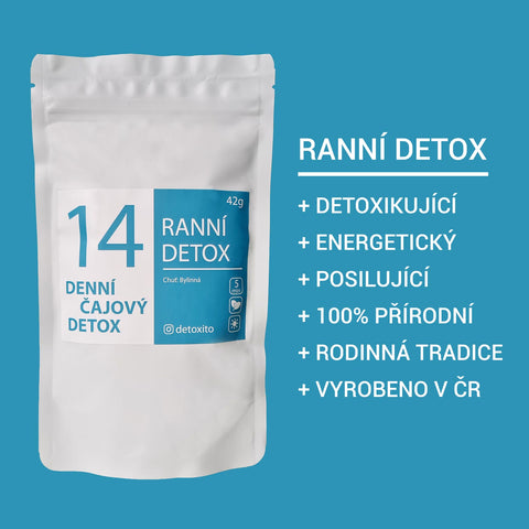 Ranní Detoxikační čaj (14 denní, 100% přírodní detox)