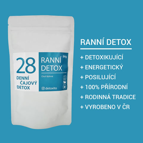 Ranní Detoxikační čaj (28 denní, 100% přírodní detox)